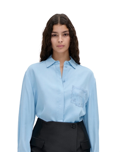 Stine Goya - Oversize Shirt - Sky Blue